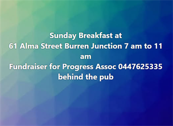 Sunday breakfast during harvest