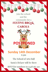Festive BBQ & Carols POSPONED TO SUNDAY 14TH