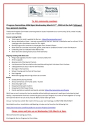 Burren Progress Association Annual General Meeting