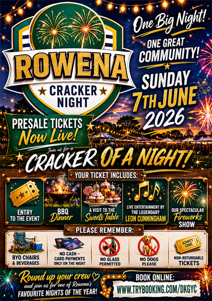 Rowena Cracker Night
