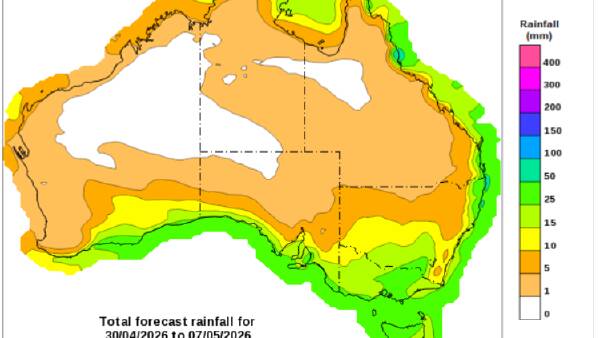 Forecast rain band vital for croppers as dry May looms after front passes