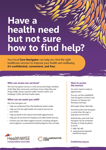 New Care Navigation Service Launched for Wee Waa and Surrounding Communities