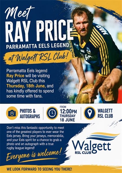 Meet Ray Price at Walget RSL