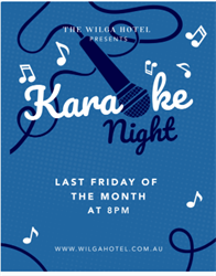 Karaoke at the Wilga Hotel